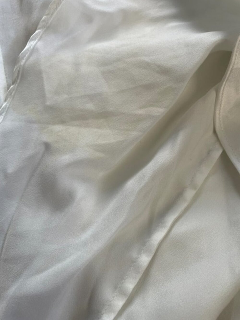 Victoria’s Secret Vintage Lace Trim Satin V-Neck Nightgown, White, Size M - Picture 12 of 13